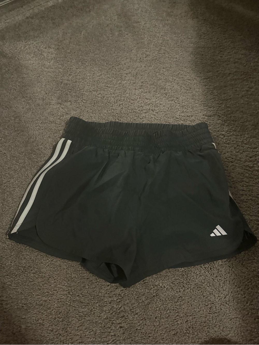 Women’s adidas Black Athletic Shorts with White 3-Stripes